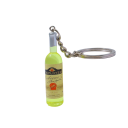 Porte-clés avec bouteille de vin 5 cm Bouteille mini en plastique Décoration pour clés sac à dos sac à main Cadeau original pour les amateurs de vin 8