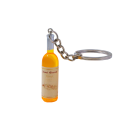 Porte-clés avec bouteille de vin 5 cm Bouteille mini en plastique Décoration pour clés sac à dos sac à main Cadeau original pour les amateurs 10