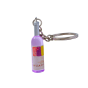 Porte-clés avec bouteille de vin 5 cm Bouteille mini en plastique Décoration pour clés sac à dos sac à main Cadeau original pour les amateurs 9