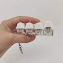 Porte-clés avec quatre pattes de chat en silicone souple Jouet anti-stress Pendentif pour clés, sac à dos ou mobile 6