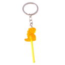 Porte-clés avec sucette 12 cm Pendentif en résine en forme de dinosaure Décoration sucrée pour clés, sac à dos, sac à main, cadeau pour enfants 7