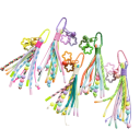 Porte-clés coloré avec mousqueton Sangle décorative pour mobile clés sac à main Pendentif à franges tendance avec perles 1