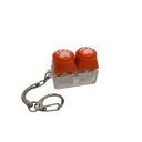 Porte-clés compact avec deux touches en silicone souple en forme de patte. Aide à soulager le stress et la tension au travail et à l'étude. 2