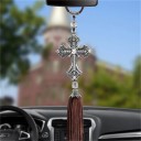 Porte-clés de voiture avec croix 2