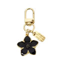 Porte-clés en alliage de zinc Taille universelle Motif fleur et pochette Porte-clés en métal pour sac à main et sac à dos Cadeau élégant 1