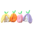 Porte-clés en peluche carotte zippée avec un petit lapin à l'intérieur 12 cm Petit jouet Décoration Lapin en peluche Cadeau original Accessoire 6