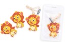 Porte-clés en silicone en forme de lion - 2 pcs 2