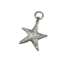 Porte-clés étoile de mer 6,8 cm Alliage de zinc Porte-clés en métal hypoallergénique pour sac à main sac à dos motif marin accessoire de mode 1