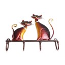 Porte-manteau en fer avec des chats 3