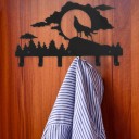 Porte-manteau en métal décoratif C704 2
