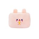 Porte-monnaie en peluche pour femmes avec visage d'animal et oreilles Motif brodé Surface douce et moelleuse Coton et polyester 18 x 12 x 3