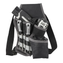 Porte-outil pour perceuse sans fil Ceinture à outils pour électriciens et menuisiers Poche résistante 1680D Oxford Sac à outils étanche 6