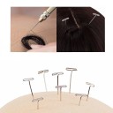 Porte-parruques circonférence de tête 58,4 cm, hauteur 31 cm avec aiguilles, fil, peignes et bonnets de perruque, support réglable pour salons 6