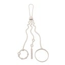 Porte-sucette pour bébés en silicone avec sangle ondulée, clip en bois, support de sucette pour poussette, lit et siège auto 6