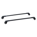 Porte-vélos de toit universel pour voiture 135 cm capacité 90 kg en aluminium noir barres de toit pour le transport de charges 1