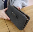 Portefeuille élégant pour femmes avec un nœud J3041 2