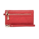 Portefeuille élégant pour femmes en cuir synthétique premium 18,5x3x9,5 cm, plus de 12 compartiments, poches à monnaie, bandoulière amovible, fenêtre pour photo 10
