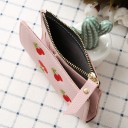 Portefeuille en cuir pour femmes avec des cerises 2