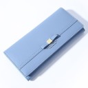 Portefeuille en cuir pour femmes avec nœud M414 8