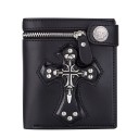 Portefeuille en cuir pour homme avec des crânes 2