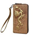 Portefeuille en cuir pour homme avec dragon 9