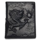 Portefeuille en cuir pour homme avec dragon M500 1
