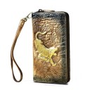 Portefeuille en cuir pour homme avec tigre 2