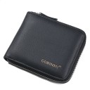 Portefeuille en cuir pour homme avec zip 1