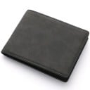 Portefeuille masculin neutre en PU 11 x 9 cm Petit portefeuille avec une poche zippée Portefeuille élégant pour cartes et espèces Pour un usage 2