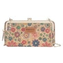Portefeuille pour femme avec chaîne Fermeture à cadre et zip Compartiments pour cartes Portefeuille en cuir PU avec motif Dimensions 20 x 11 x 5 cm 4