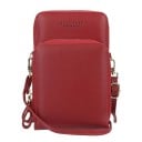 Portefeuille pour femme en hauteur Deux compartiments zippés Sangle réglable avec boucle Lanière en cuir PU 19 x 11 x 5 cm 2