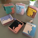 Portefeuille pour femmes avec imprimé de chat J2800 2