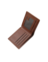 Portefeuille pour homme 11,5 x 9,5 cm en cuir PU Couleurs neutres Portefeuille pratique avec des compartiments pour cartes Portefeuille compact et stylé pour hommes 2