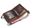 Portefeuille pour homme au design magnifique - Marron 3