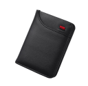Portefeuille pour hommes matelassé 11,4 x 8,3 x 1,2 cm Cuir synthétique Dimensions compactes Différentes variantes de couleur avec un écusson 11