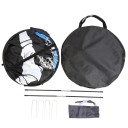 Portería de fútbol plegable pequeña de 110 x 80 x 80 cm para niños con red de tiro Precisión y entrenamiento de puntería Con estuche de transporte 4