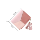 Portfel damski z długim zamkiem błyskawicznym 11,5x1x9,5 cm ponad 14 przegródek kieszonka na monety frędzel z króliczkiem elegancki 5