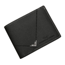 Portfel męski 11,5 x 9,5 cm Skóra ekologiczna Neutralne kolory Praktyczny portfel z przegródkami na karty Kompaktowy, stylowy portfel 2