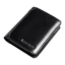 Portfel męski 12 x 10 cm Skóra Neutralne kolory Kieszonki na karty Gniazdo na kartę SD Elegancki skórzany portfel męski Stylowy i praktyczny 2