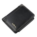 Portofel bărbați din PU 12 x 10 cm Portofel pentru carduri și documente cu buzunar pentru monede cu fermoar Accesoriu elegant 2