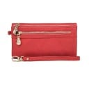 Portofel elegant de dama din imitatie de piele premium 18,5x3x9,5 cm, peste 12 compartimente, buzunare pentru monede, curea detasabila 3