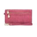 Portofel elegant de dama din imitatie de piele premium 18,5x3x9,5 cm, peste 12 compartimente, buzunare pentru monede, curea detasabila 5