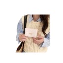 Portofel pentru femei 11 x 8 x 2 cm cu fundiță Suprafață matlasată Piele artificială moale și fină Design compact și elegant 5