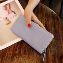 Portofel pentru femei 19 x 3,5 x 9,5 cm Piele artificială Varianta multicoloră cu motiv de frunze aurii Închidere cu fermoar și clips 6