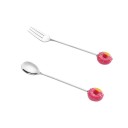 Posate da dessert con ciambella 3