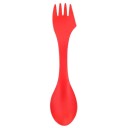 Posate da viaggio 3 in 1 Cucchiaio forchetta e coltello in un solo pezzo Set da 6 pezzi Posate in plastica bifacciali di lunghezza 18 cm Per viaggi 6