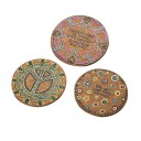 Posavasos de corcho hippies, 4 unidades 3