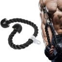 Posilovací lano na triceps 70 cm pro kladku, otočná karabina 360° a robustní úchop pro triceps extension, face pulls a pull down 6