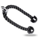 Posilovací lano na triceps 70 cm pro kladku, otočná karabina 360° a robustní úchop pro triceps extension, face pulls a pull down 1
