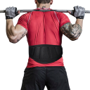 Posilovací pás vel. L 145 cm s polstrovanou zónou 100 cm, fitness opasek s mesh tkaninou pro silový trénink, dřepy i CrossFit 6